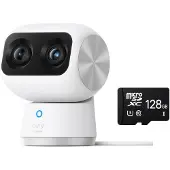 Eufy Security Indoor Cam S350 + MicroSDXC 128GB - Bundel