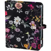 Kalpa 1011-12 hervulbare A5 organizer Bloemenzee Zwart 1 week per 2 paginas 2026-2027-2028