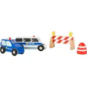 Small Foot houten politievoertuigen met accessoires 4-delig