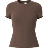 Pieces Shirt 'PCLula' chocoladebruin