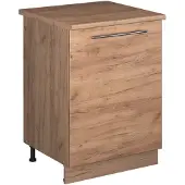 Vicco Wastafelkast Fame-Line, Goudkleurig Eiken/Goudkleurig Eiken, 60 cm