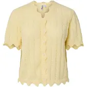 Pieces Pcada Gebreid Vest Dames Geel L