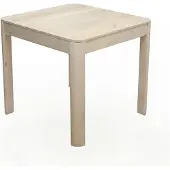 Wohnling Eettafel mangohout wit 80x80 cm