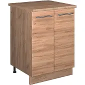 Vicco Wastafelkast Fame-Line Goudkleurig Eiken/Goudkleurig Eiken 60 cm, Model 65235