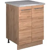 Vicco Wastafelkast Fame-Line Goudkleurig Eiken/Goudkleurig Eiken 60 cm, Model 65236