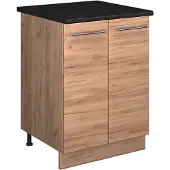 Vicco Wastafelkast Fame-Line Goudkleurig Eiken/Goudkleurig Eiken 60 cm, Model 65234