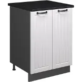 Vicco Wastafelkast Fame-Line Wit Landhuis/Antraciet 60 cm, Model 65285