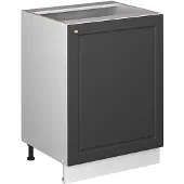 Vicco Keukenonderkast Fame-Line Anthrazit-Gold Landhaus/Wit 60 cm 1 deur zonder werkblad, Model 65111