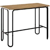vidaXL Eettafel 100 x 50 x 75 cm Bewerkt hout Artisanaal eiken