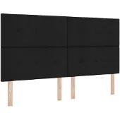 vidaXL Boxspringbed met matras met hoofdeinde Zwart 180 x 200 cm Stof