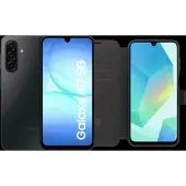 Samsung Galaxy A17 128GB Zwart 5G + BlueBuilt Book Case Zwart