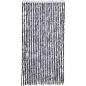 vidaXL Vliegengordijn 100x230 cm chenille zilver