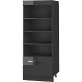 Vicco Keukenrek Fame-Line Antraciet Hoogglans/Antraciet 60 cm, Model 62224