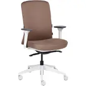 Beliani KAMILON - Bureaustoel - Bruin - Stof