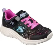 SKECHERS Bounder Pro meisjes sneakers zwart roze maat 33