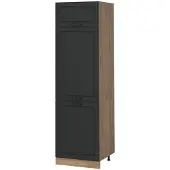 Vicco Hoge kast R-Line Antraciet landelijk/Goudkleurig Eiken 60 cm, Model 63201