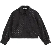 We fashion Blouse antraciet / wit