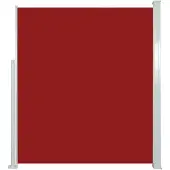 vidaXL Windscherm uittrekbaar 160x500 cm rood