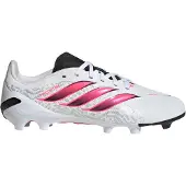 Adidas Predator League Gras Voetbalschoenen (FG) Kids Wit Zwart Roze