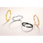 Cilla Jewels edelstaal ring Crystal Black-15mm