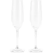 Tlily 2Pc Bruiloft Glazen Gepersonaliseerde Champagne Fluiten Kristallijn Feestcadeau Roosteren Glazen Beker