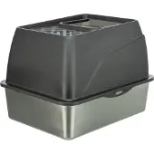 Trixie kattenbak Hop-In RVS grijs - 40 x 52 x 39 cm