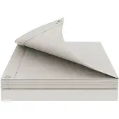 vidaXL Zeildoek met oogjes, wit, 3 x 5 meter, 90 g/m², PE