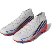 Adidas F50 Hyperfast League Mid Gras Voetbalschoenen (FG) Wit Paars Roze