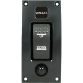 Talamex Switchpanel Curved Add On Windlass Switch Up-off-down Blauw