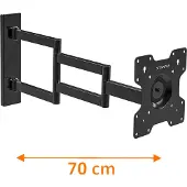 XTRARM Axis XL Black 70 cm TV Beugel
