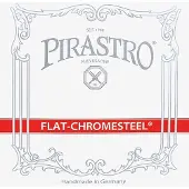 Pirastro 342020 Flat Chromesteel Contrabassnaren, Medium, Orchestra