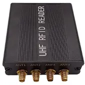 ISTOVO UHF RFID-Lezer met SMA-Vrouwelijke Connector, Leesafstand 15 Meter, EU-Stekker
