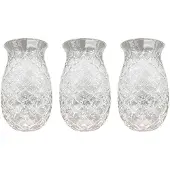 Tlily 3 Stuks Ananas Cocktailglazen Reliëf Sapglazen voor Cocktails en Drankjes