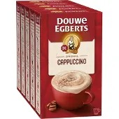 Douwe Egberts Verwenkoffie Cappuccino Oploskoffie - 5 x 10 zakjes