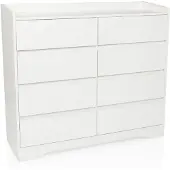 Hjh LIVING Sideboard / commode OSOYRO 110x38x98 cm 8 laden wit