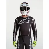 Alpinestars Fluid Apex V2 crossbroek, zwart/zilver, maat M