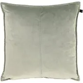 OVERSEAS Middlestitch Kussen - 60 x 60 cm– Velours – Soft Green