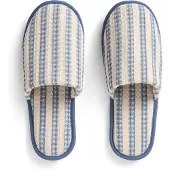HAY Waffle Slippers Stripe dusty blue
