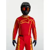 Alpinestars Fluid Apex V2 crossbroek, rood/goud, maat L