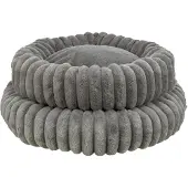 Trixie hondenmand lonni rond brede ribstof antraciet 50x50x12 cm