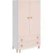 En.casa Kinderkledingkast Vaarentaa 156x80x41 cm roze []