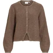 Vila Gebreid vest 'VIPIGGA' bruin