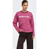 ONLY Shirt 'ONLFREJA' magenta / lichtroze / wit
