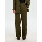 Selected Pantalon 'SLFRita' olijfgroen