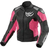 Berik Vephe dames motorjas, textiel, zwart/roze, maat 48