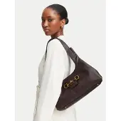 GUESS schoudertas Sunset Small Hobo Bag Brown donkerbruin