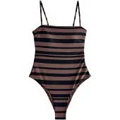 Next Badpak bruin / zwart