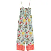 Next Jumpsuit geel / mintgroen / framboos / rood