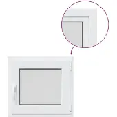 vidaXL Kleur binnenkant kelderraam Wit RISOR 60 x 55 cm