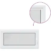 vidaXL Kleur binnenkant kelderraam Wit RISOR 50 x 55 cm